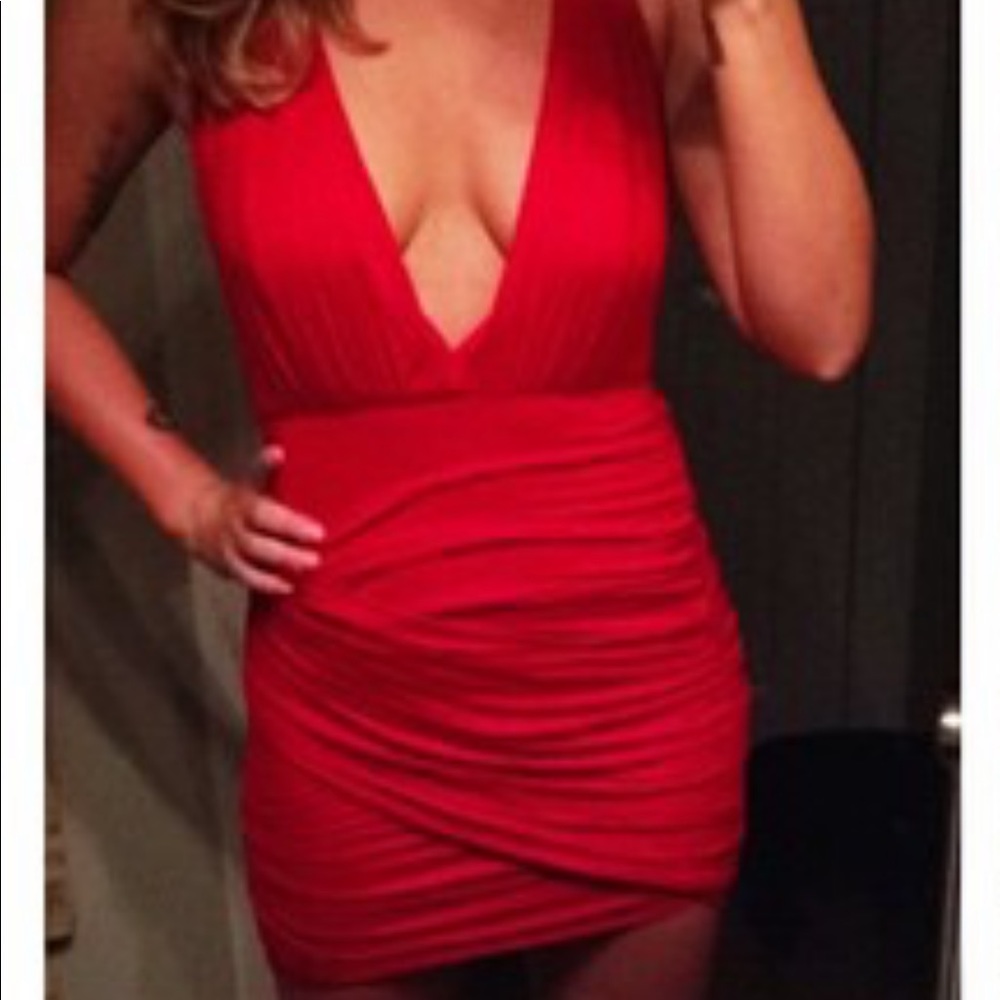 Sexy red dress